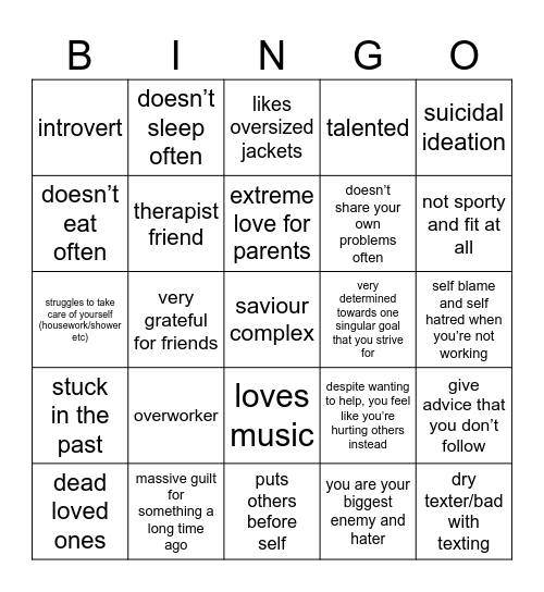 kanade Bingo Card