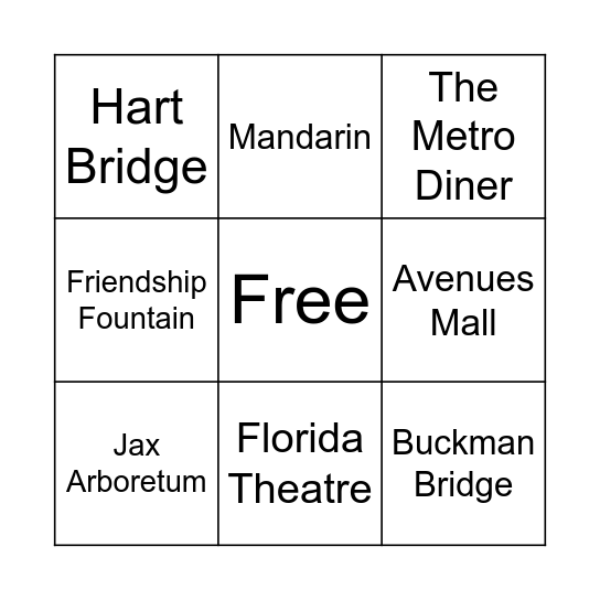 904 BINGO Card