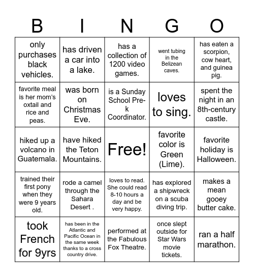 Coalition Bingo Card