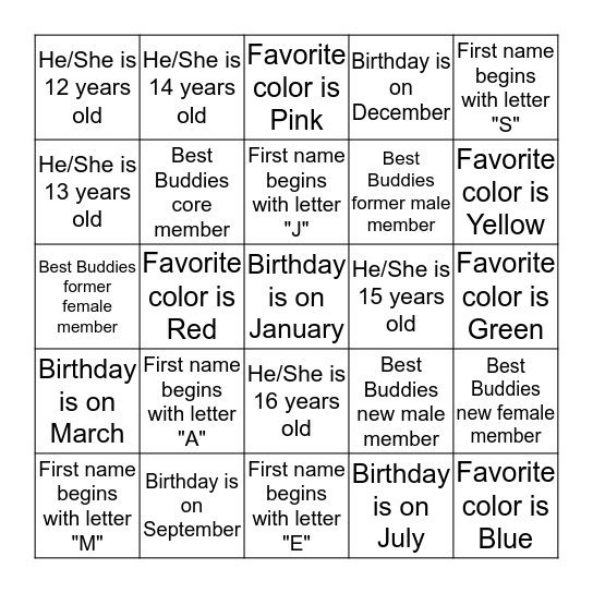 Bingo Card