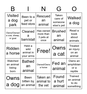 Icebreaker Bingo Card