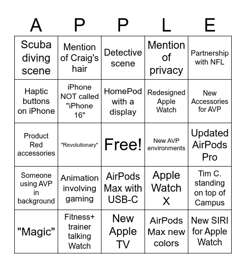 It's Glow Time Bingo Card