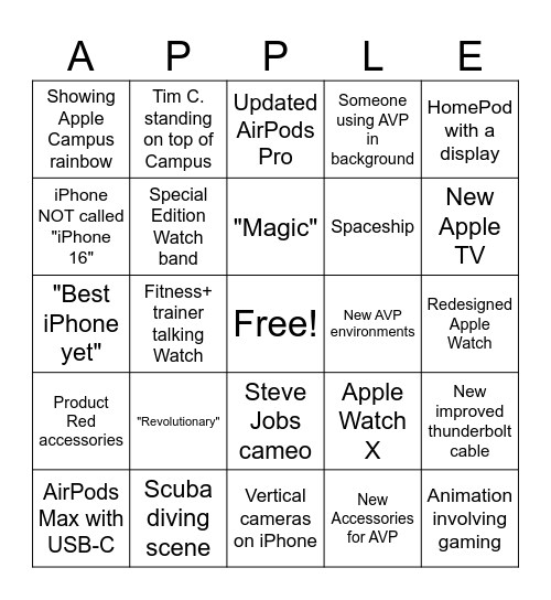 It's Glowtime! Bingo Card