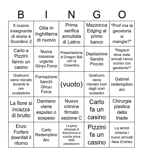 2024-2025 Bingo Card