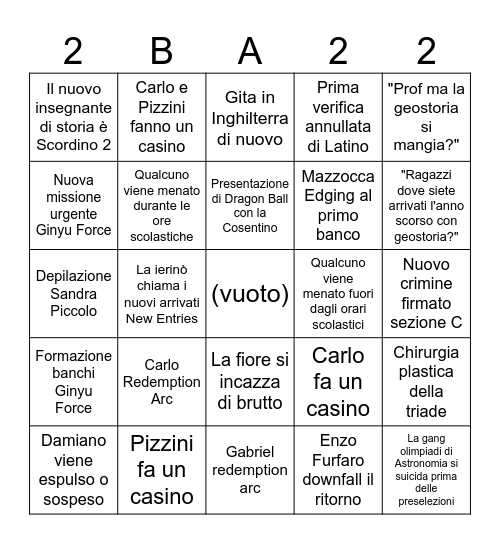 2024-2025 Bingo Card