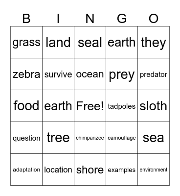 Corresponding Bingo (G3 ESOL Bnchmk Expr.) Bingo Card