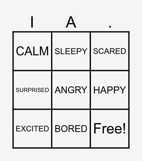 HOW ARE YOU BINGO Card