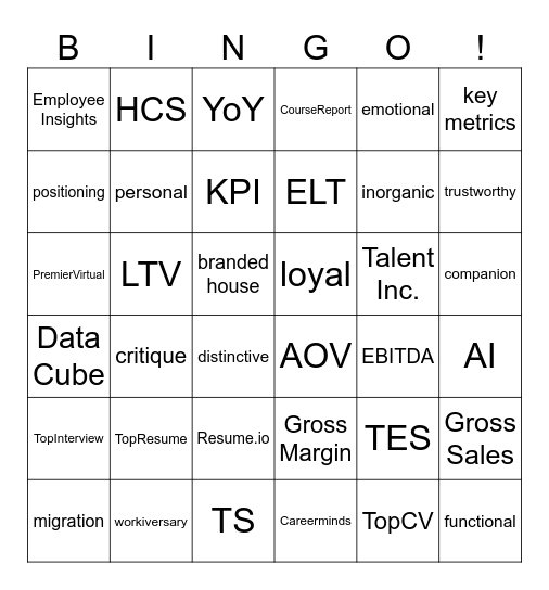 2024-09 Town Hall Bingo Card