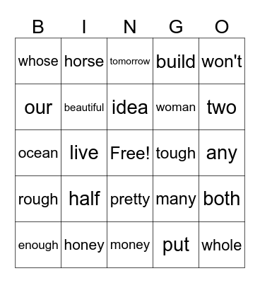 80 Bingo Card