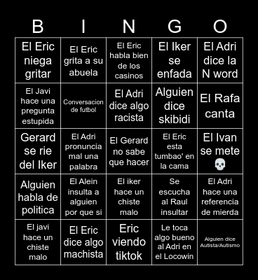 LosPapusDLC Bingo Card