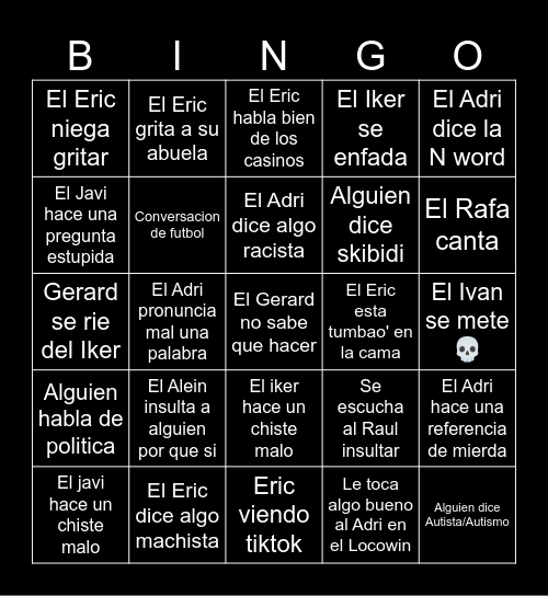 LosPapusDLC Bingo Card