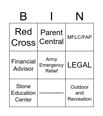 5-20 4-DAY WEEKEND BINGO Card