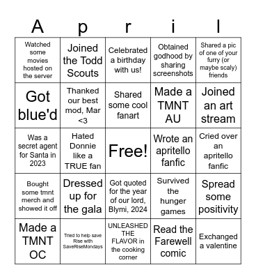 Apritello Bingo! Bingo Card