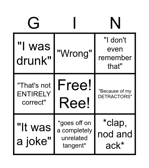 DSP Documentary ReACK Bingo Card