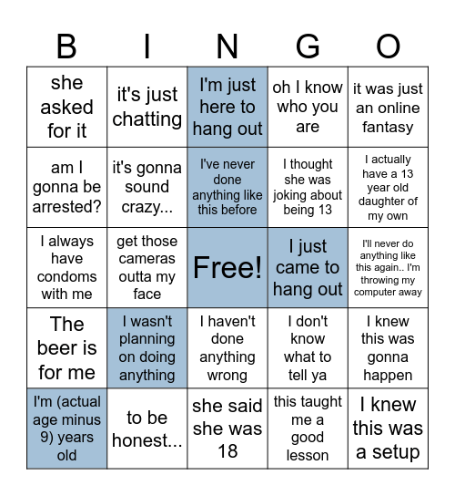 tcap bingo Card