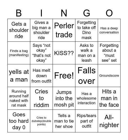 MORGAN Bingo Card