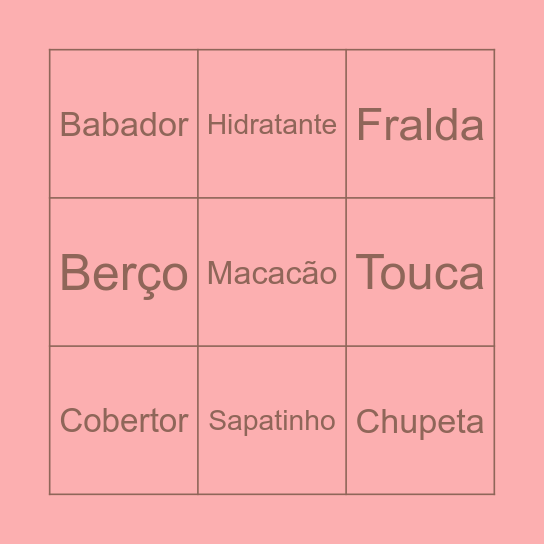 Bingo da Helena Bingo Card