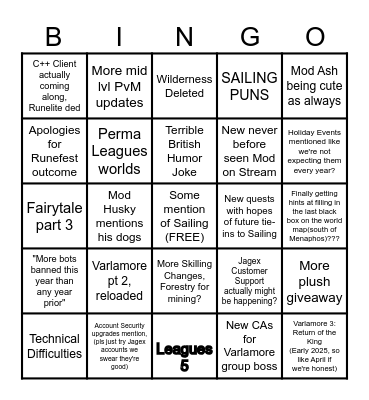 Summer Summit 2024 Bingo Card