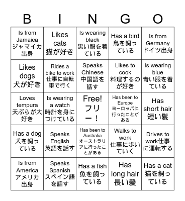 Find Someone Who... Bingo Card