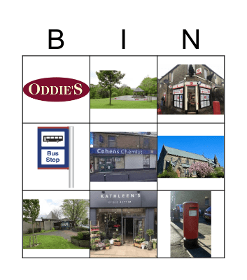 Coal Clough area Bingo Card