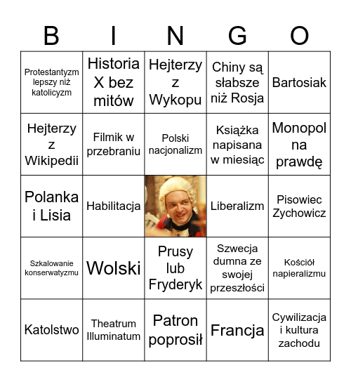 Piotr Napierała bingo - 2024 Bingo Card