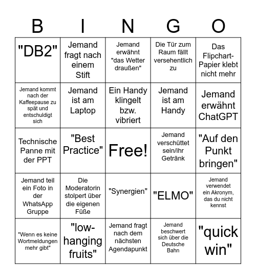 Finanzworkshop Bingo Card