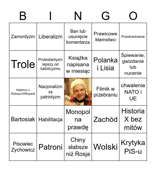 Piotr Napierała bingo - 2024 v. 3 Bingo Card