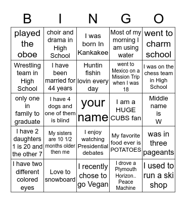 CO-WORKER BINGO Card