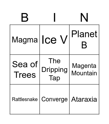 Milwaukee Bingo Card