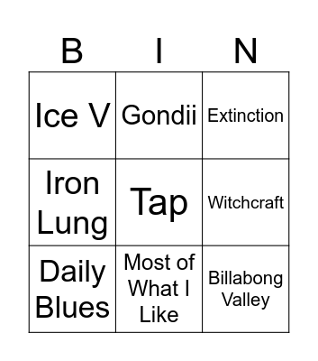 Milwaukee Bingo Card