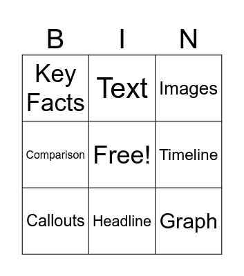 Infographic BINGO Card