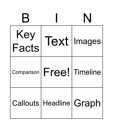 Infographic BINGO Card