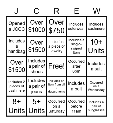 HIGH ADS BINGO Card