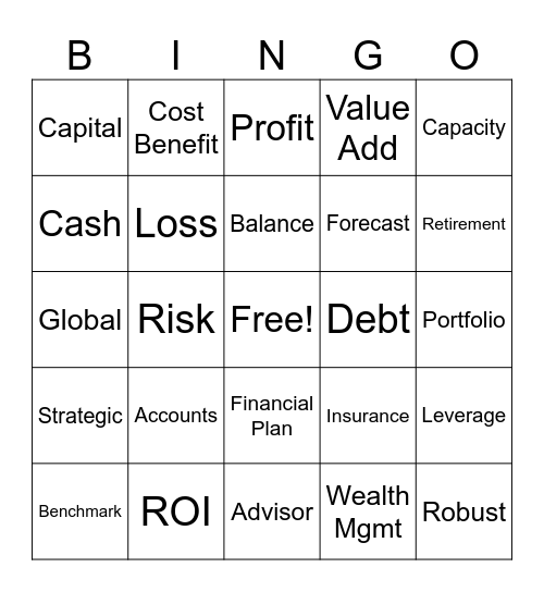 AFP Bingo Card