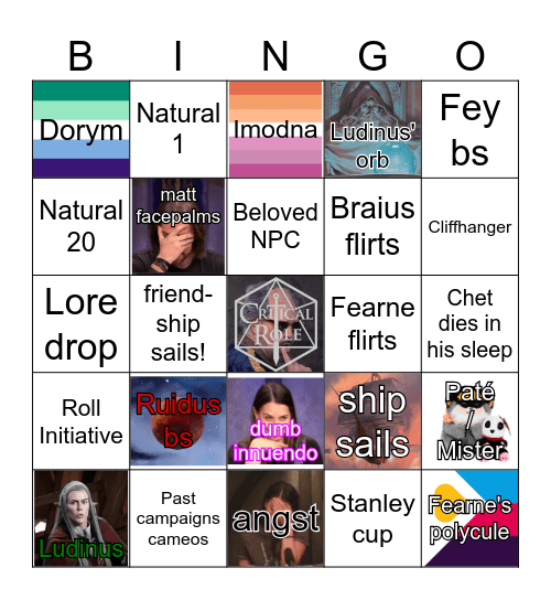 Screw Ludinus, let's go to Pop-Con Bingo Card