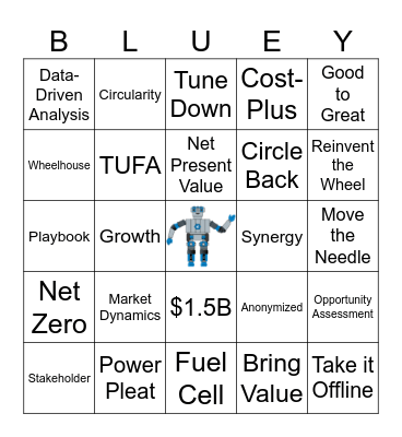 Bluey's BINGO Challenge Bingo Card