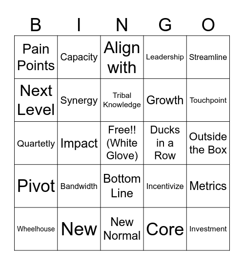 LMTS Rebranding Bingo Card