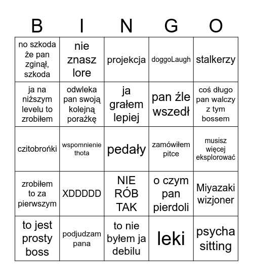 Bingo Cycerońskie Bingo Card