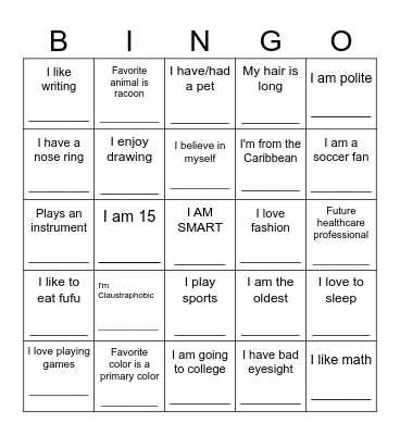 Find Someone Who... Bingo Card