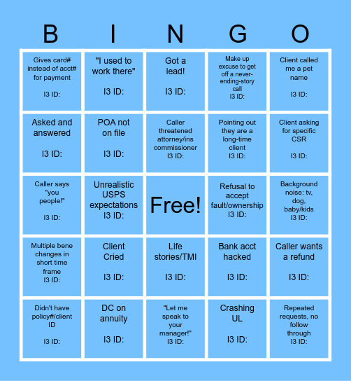 AOS Div D Legion 2024 Bingo Card