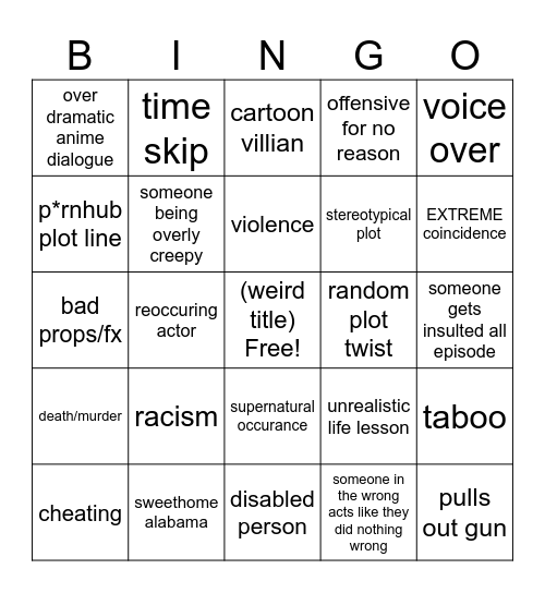 tomorrows teaching bingo Card