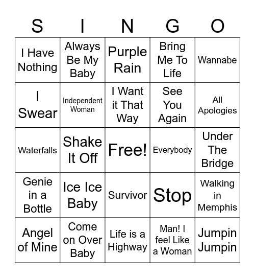 September All Hands Bingo Card