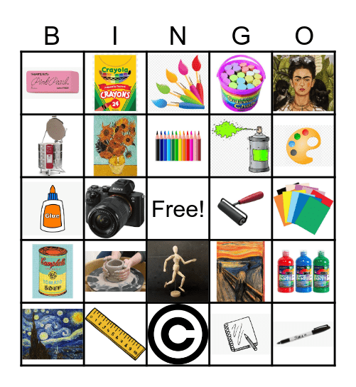 ART Bingo! Bingo Card