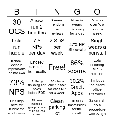 September Bingooo Bingo Card