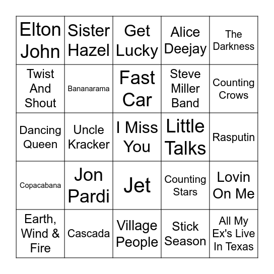 Smorgasbord 17 Bingo Card