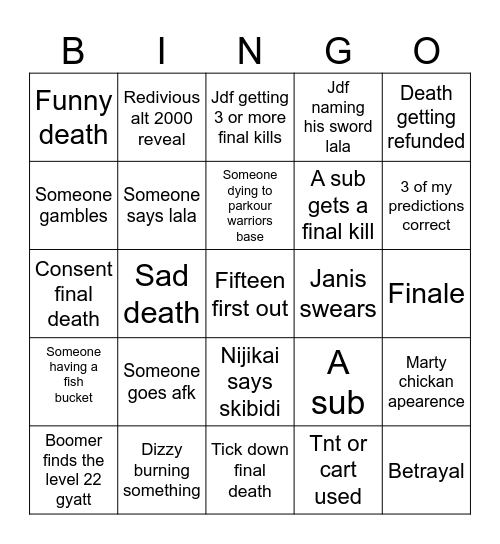 Session 7 Bingo Card