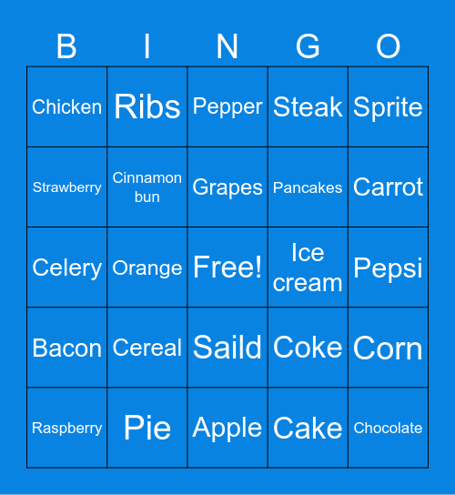 Lilyana Kučan’s 12th birthday Bingo Card