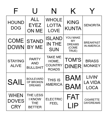 BINGO BABY Bingo Card