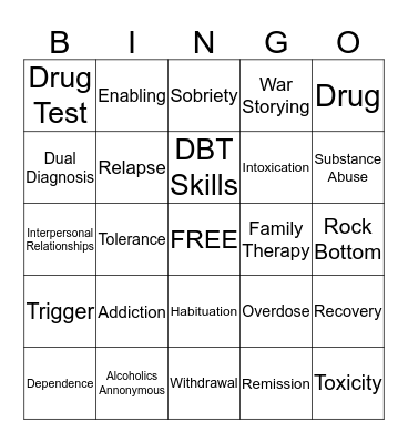 Pathways Bingo Card