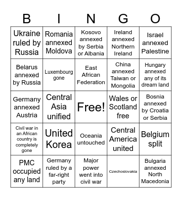 RU3 Cliche Modern Server Bingo Card